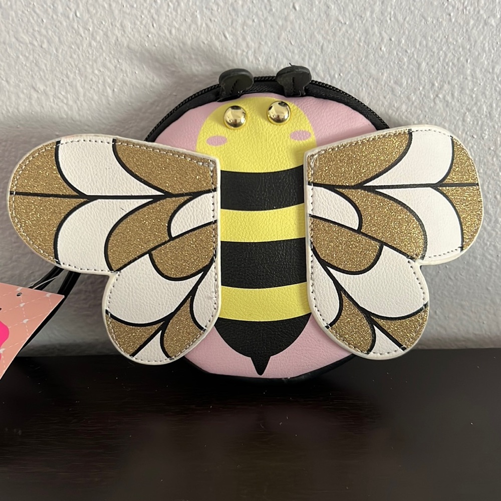 BETSEY JOHNSON BUMBLE BEE WRISTLET COIN PURSE